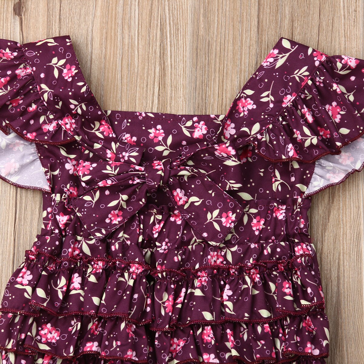 0 24M Infant Baby Girl Bodysuits Clothes Flower