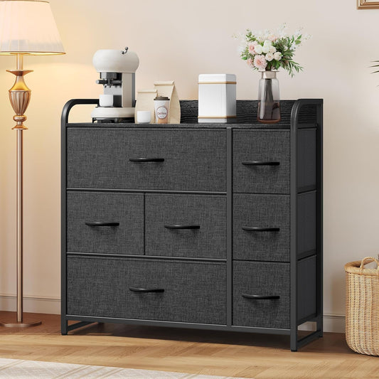 7 Drawer Fabric Storage Tower Organizer for Home